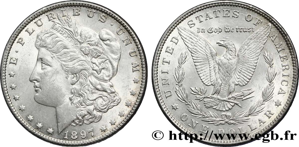 ÉTATS-UNIS D AMÉRIQUE 1 Dollar type Morgan 1897 Philadelphie SUP 