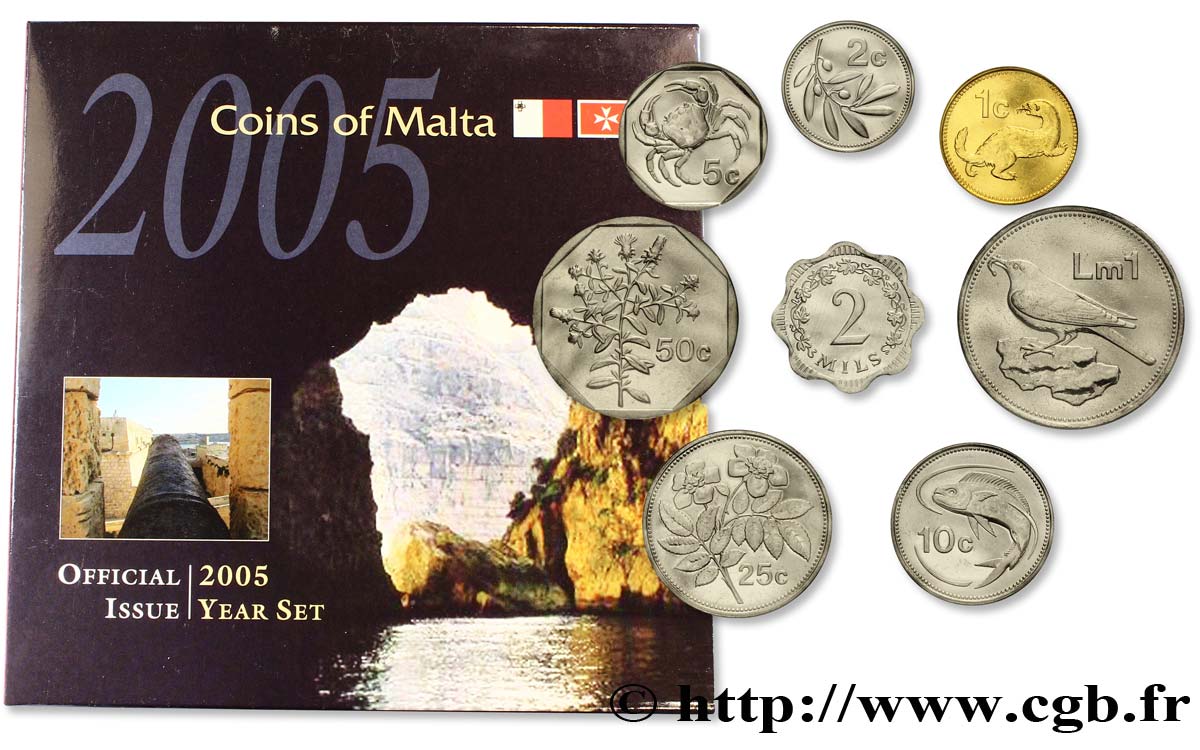 MALTE Série FDC 8 monnaies 2005 2005  FDC 