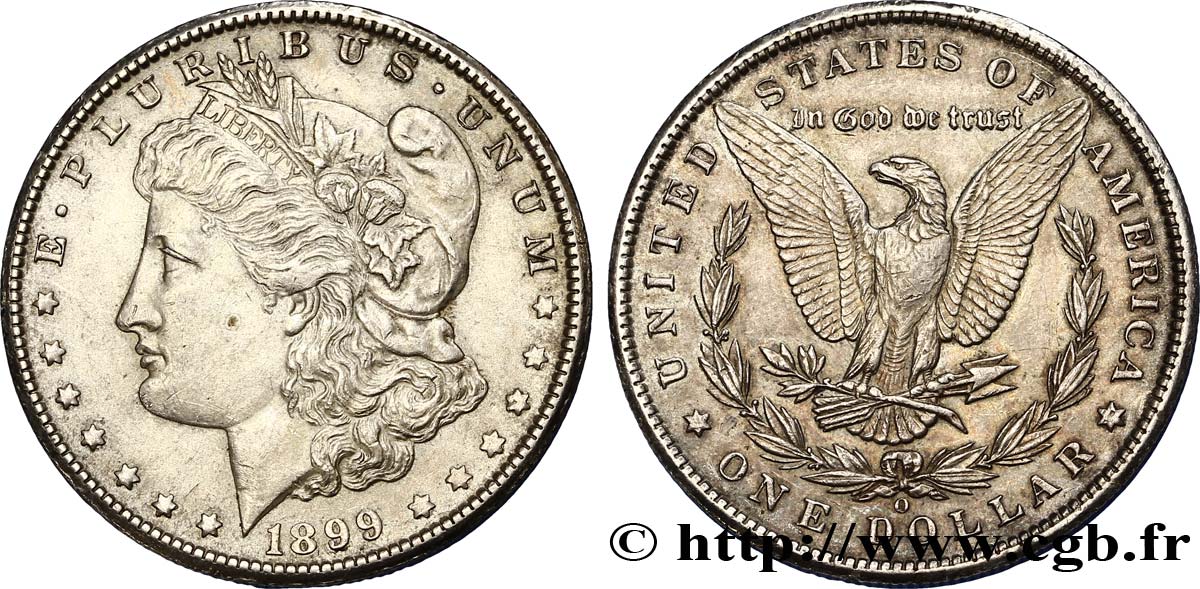 ÉTATS-UNIS D AMÉRIQUE 1 Dollar type Morgan 1899 Nouvelle-Orléans - O SUP 