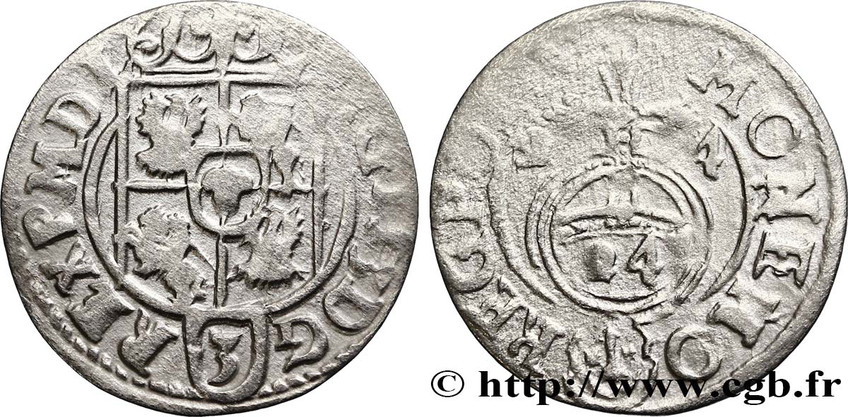 POLONIA 1/24 de thaler Sigismond III Vasa 1624 Cracovie BC+ 