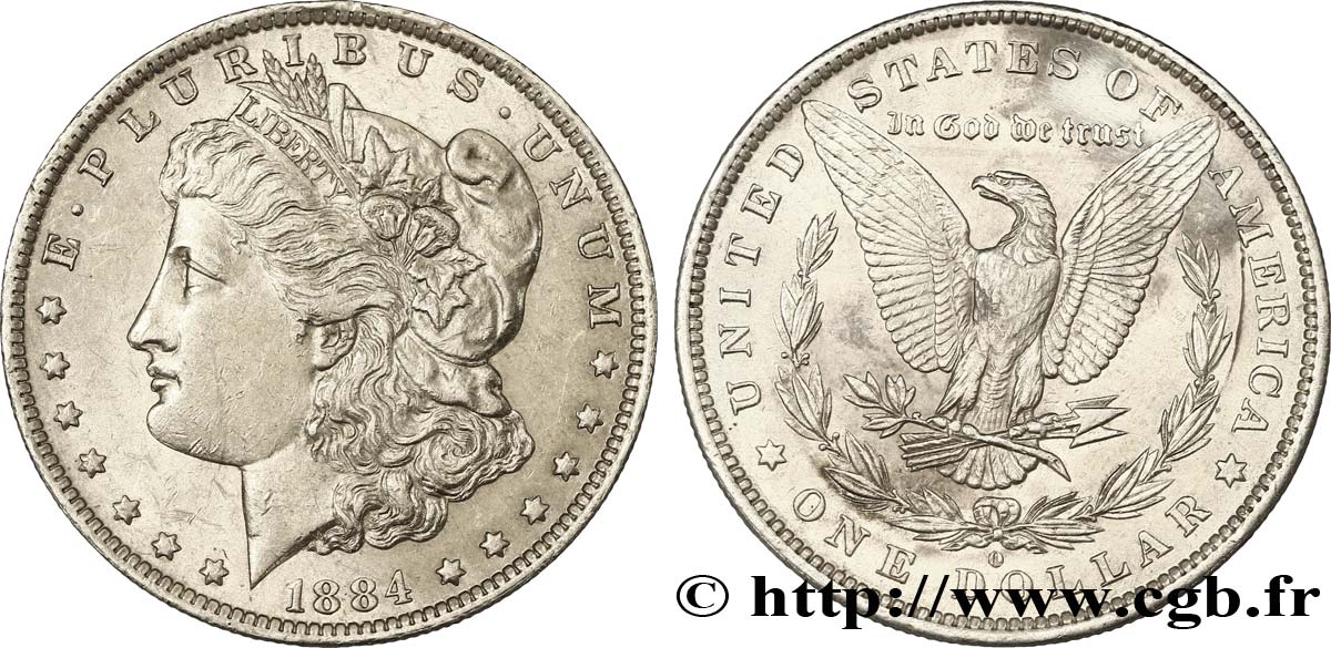 ÉTATS-UNIS D AMÉRIQUE 1 Dollar type Morgan 1884 Nouvelle-Orléans - O TTB 