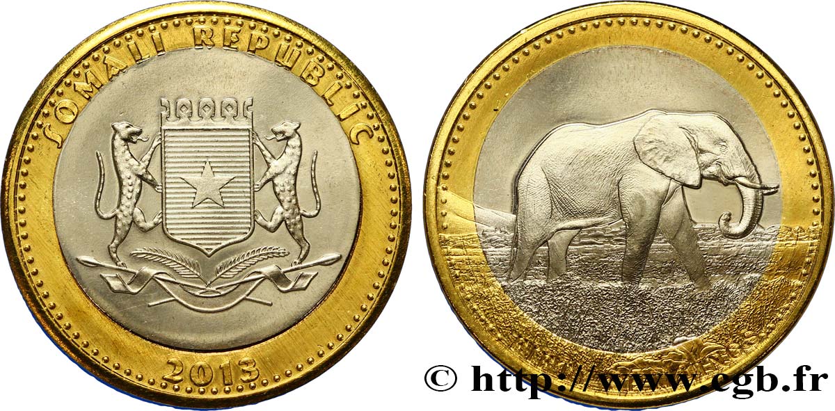 SOMALIE 50 Shillings éléphant 2013  SPL 