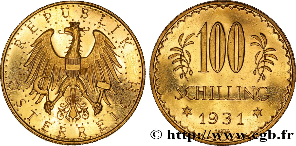 AUSTRIA 100 Schilling 1931 Vienne AU 