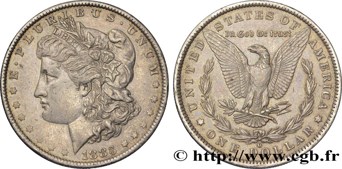 ÉTATS-UNIS D AMÉRIQUE 1 Dollar Morgan 1883 Nouvelle-Orléans TTB+ 