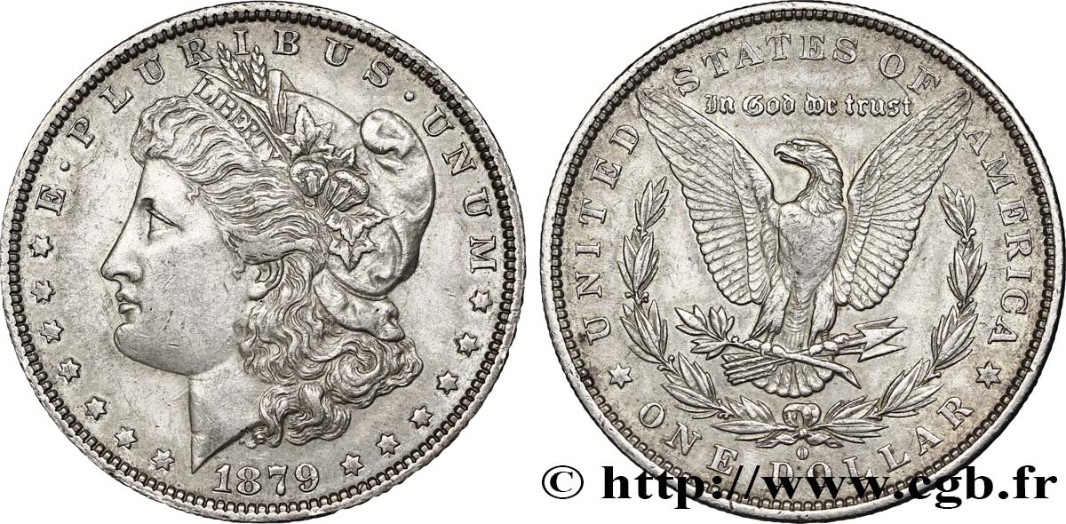 ÉTATS-UNIS D AMÉRIQUE 1 Dollar type Morgan 1879 Nouvelle-Orléans TTB 