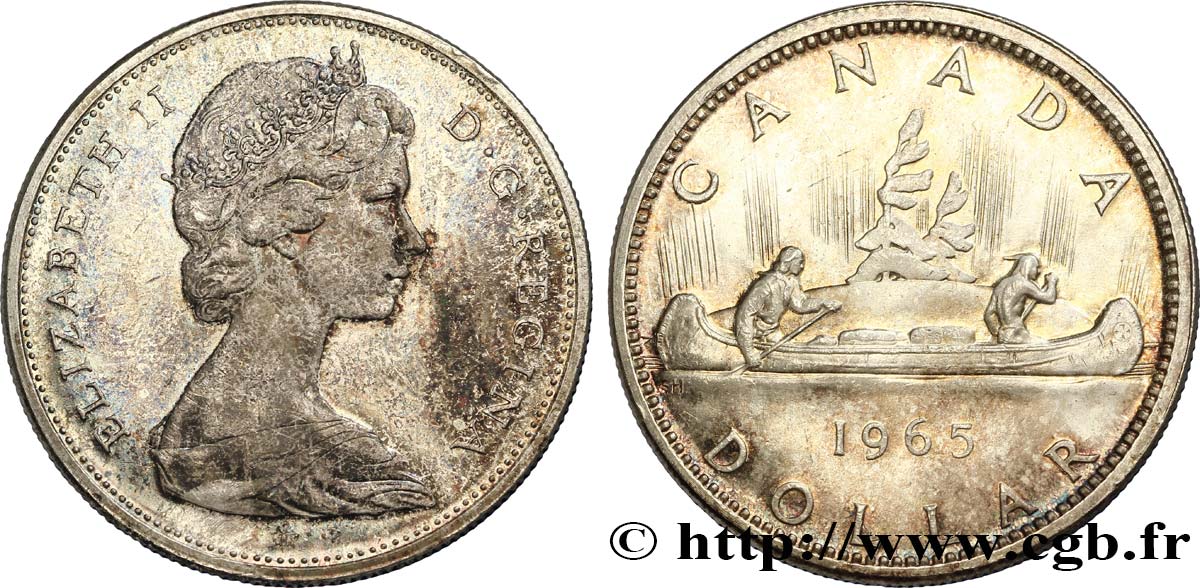 CANADA 1 Dollar Elisabeth II 1965  MS 