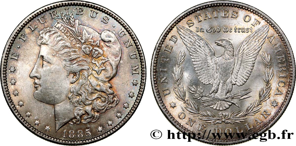 ÉTATS-UNIS D AMÉRIQUE 1 Dollar type Morgan 1885 Philadelphie SPL 