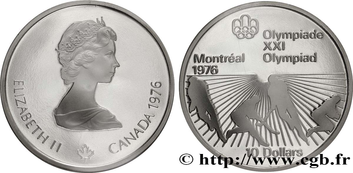 CANADA 10 Dollars Proof JO Montréal 1976 hockey sur gazon 1976  FDC 