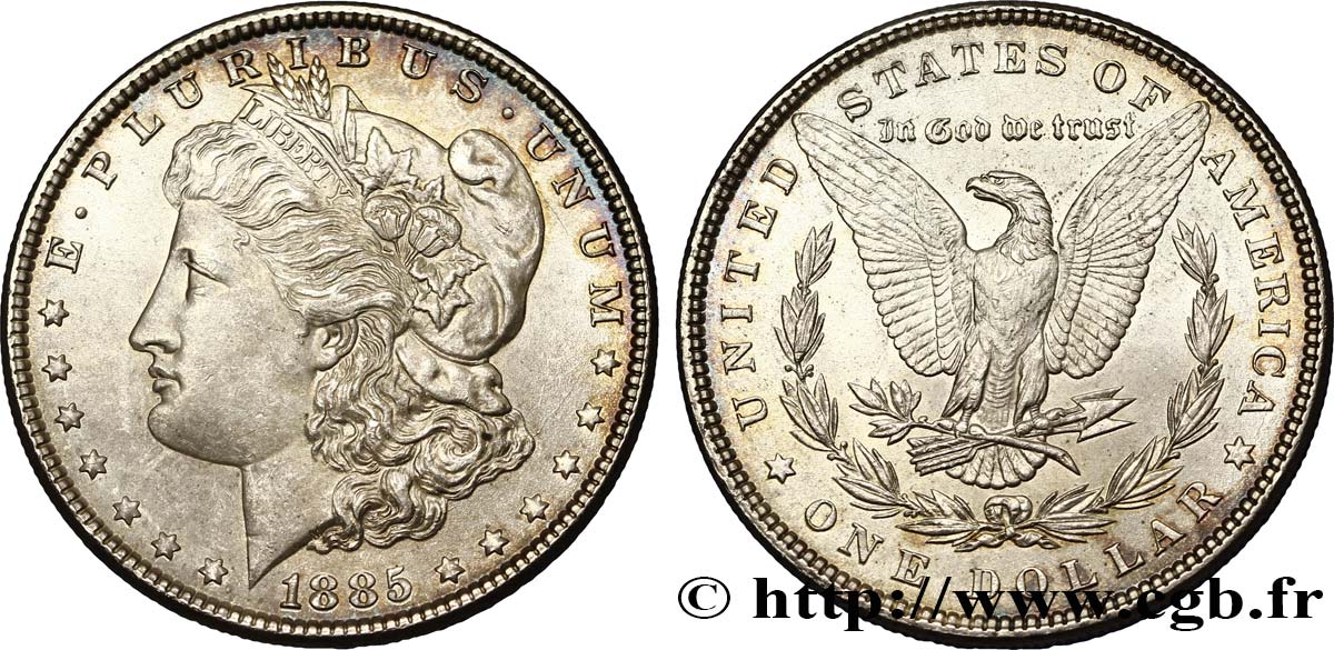 ÉTATS-UNIS D AMÉRIQUE 1 Dollar Morgan 1885 Philadelphie SPL 
