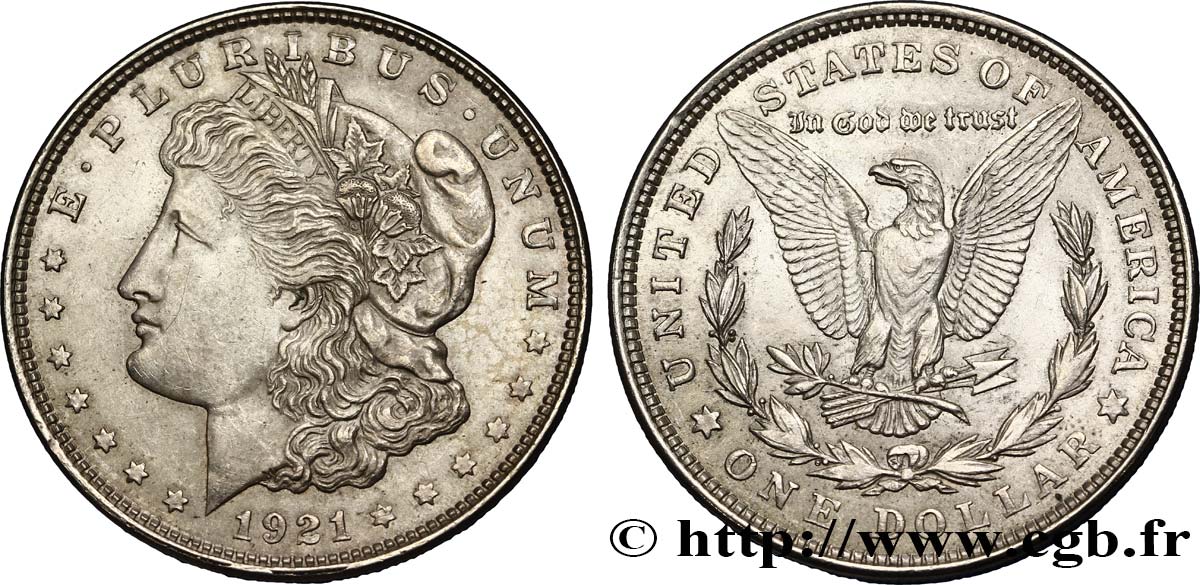 UNITED STATES OF AMERICA 1 Dollar Morgan 1921 Philadelphie AU 