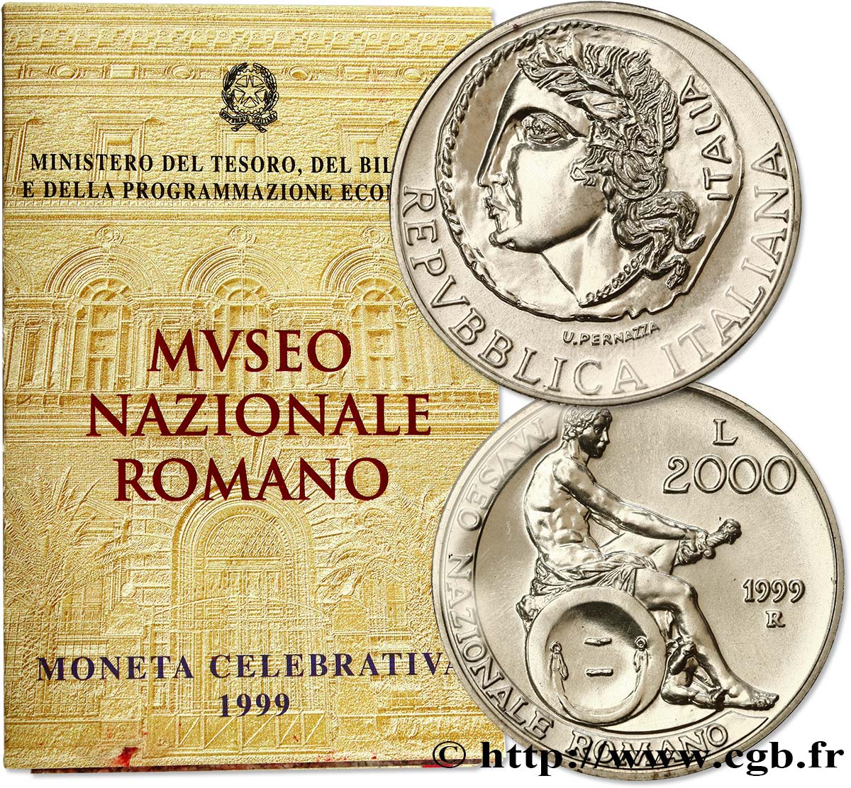 ITALIE 2000 Lire Musée National Romain 1999 Rome - R FDC 