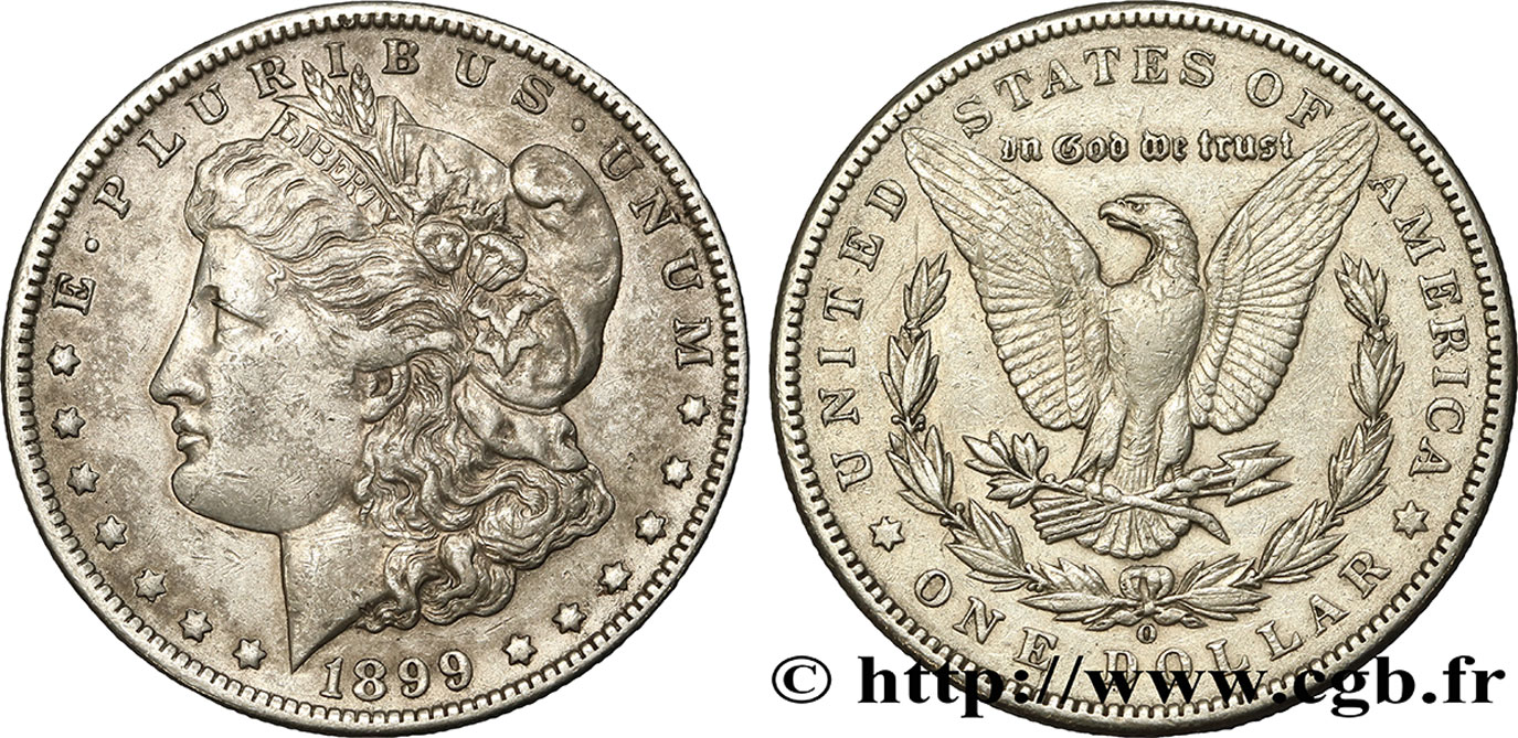 ÉTATS-UNIS D AMÉRIQUE 1 Dollar type Morgan 1899 Nouvelle-Orléans - O TTB 