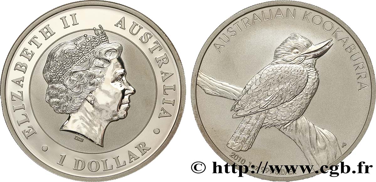 AUSTRALIE 1 Dollar kookaburra Proof : Elisabeth II / kookaburra 2010  FDC 