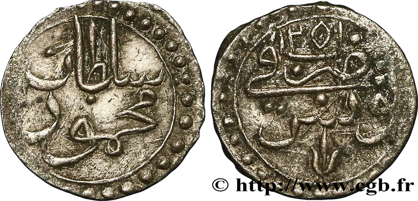 TUNESIEN 1 Kharub au nom de Mahmud II AH 1251 1836  SS 