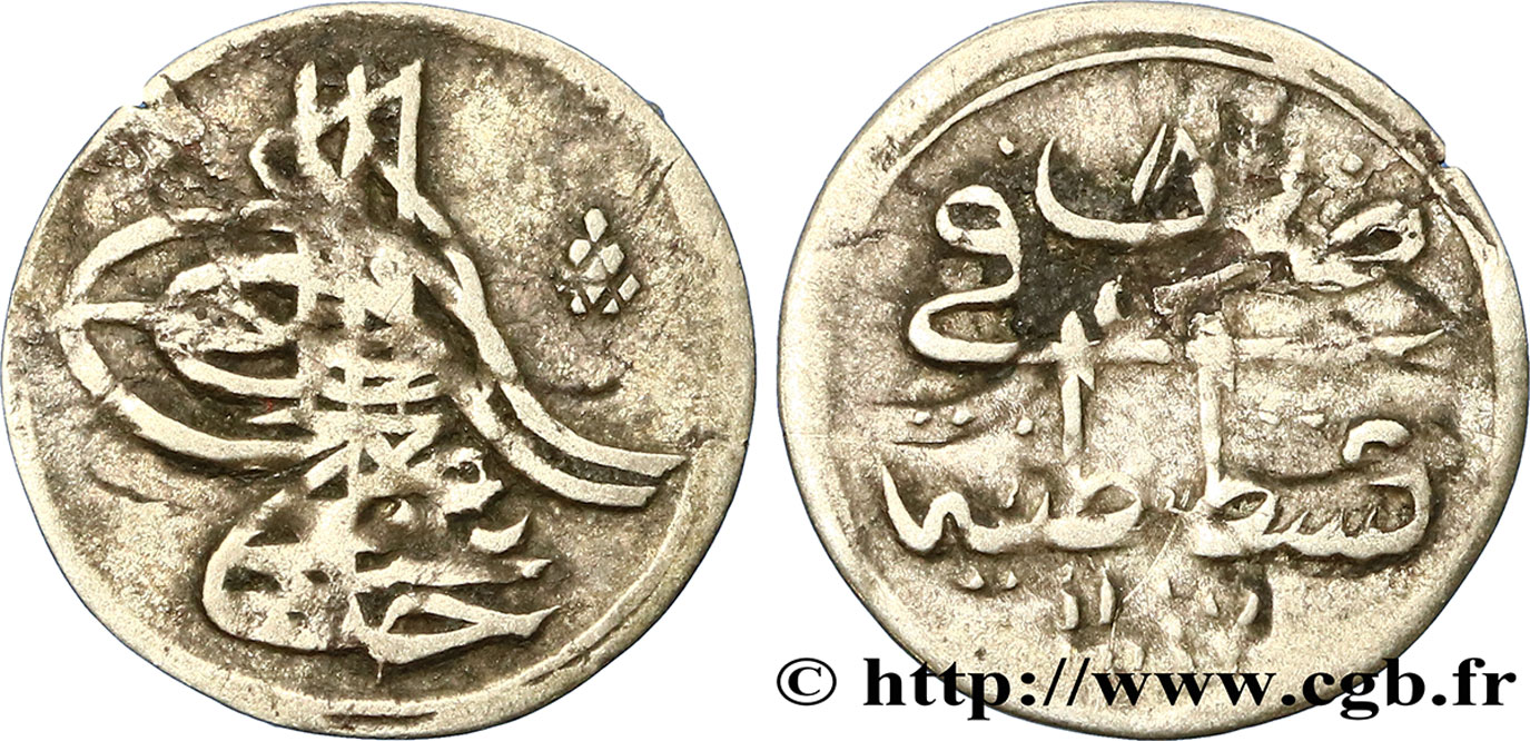 TURQUIE 1 Para frappe au nom d’Abdul Hamid I AH1117 an 1 1774 Constantinople TB 