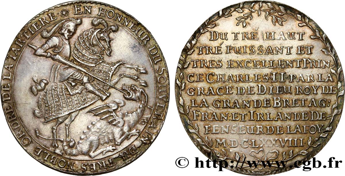 ALLEMAGNE - SAXE Thaler Jean-Georges II 1678  TTB+ 