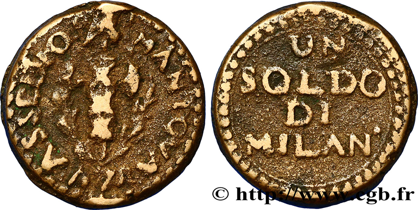 ITALIE - MANTOUE 1 Soldo monnaie du second siège de Mantoue (1799) N.D. Mantoue TB+ 