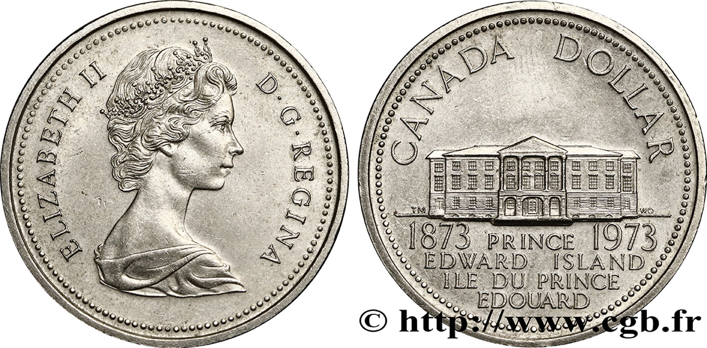 CANADA 1 Dollar Île du Prince Édouard 1973  SUP 