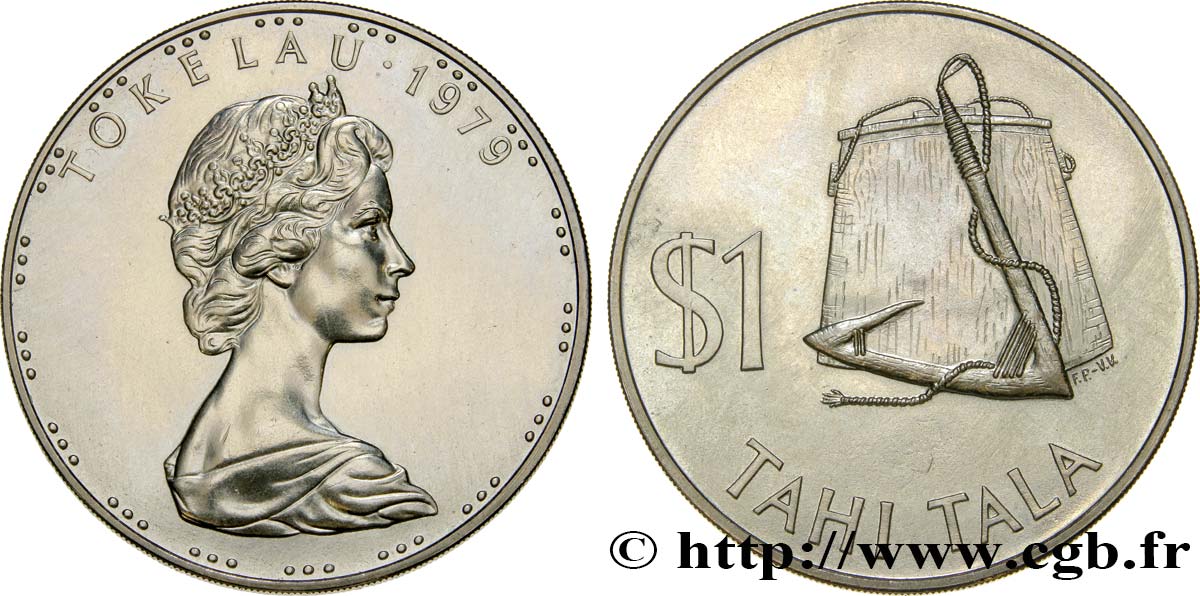 TOKELAU 1 Dollar Elisabeth II 1979  MS 