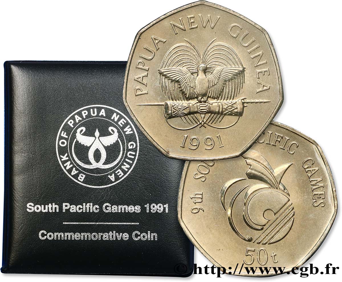 PAPUA NEW GUINEA 50 Toea 9e Jeux du Pacifique Sud 1991  MS 