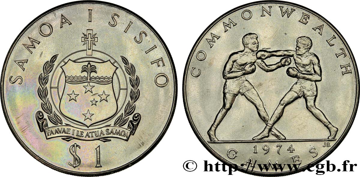 WESTERN SAMOA 1 Tala Jeux du Commonwealth - boxe 1974  MS 