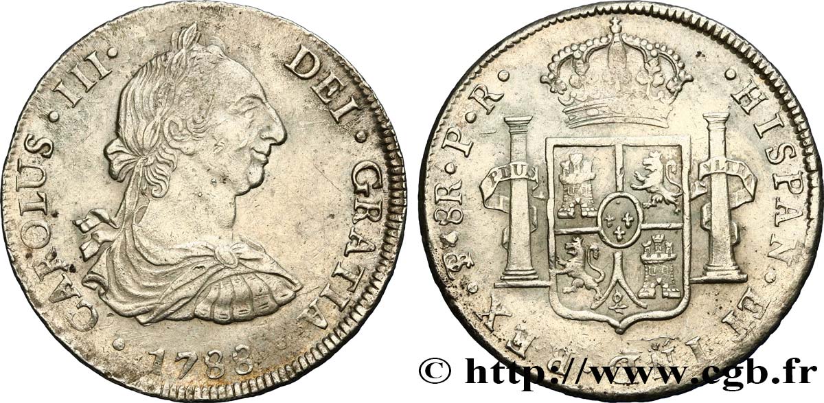 BOLIVIA 8 Reales Charles III 1788 Potosi q.SPL 