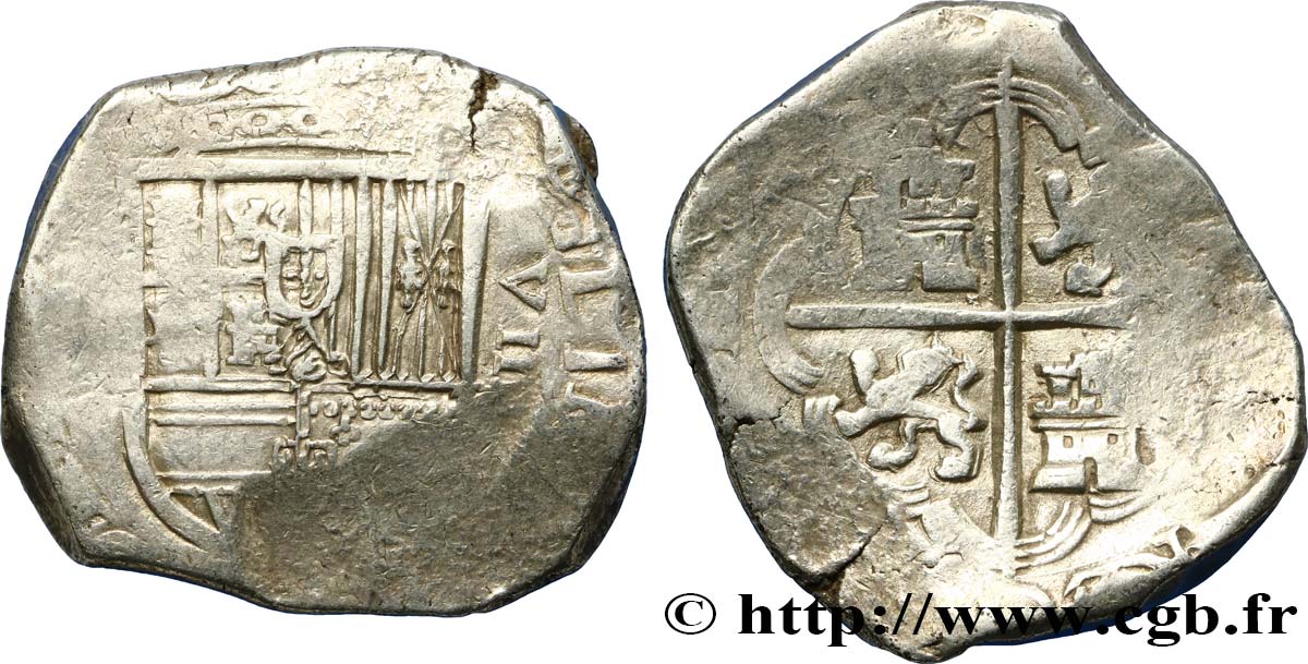 ESPAGNE - ROYAUME D ESPAGNE - PHILIPPE III 8 Reales n.d.  BB/q.BB 