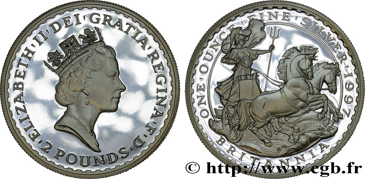 ROYAUME-UNI 2 Pounds Britannia Proof 1997 SPL