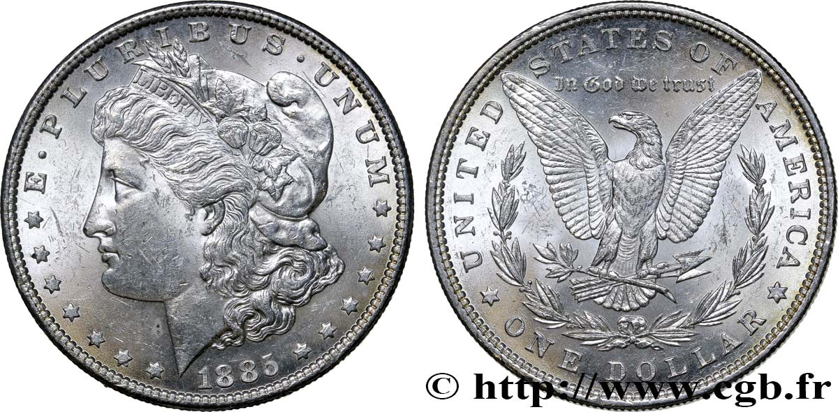 UNITED STATES OF AMERICA 1 Dollar Morgan 1885 Philadelphie MS 