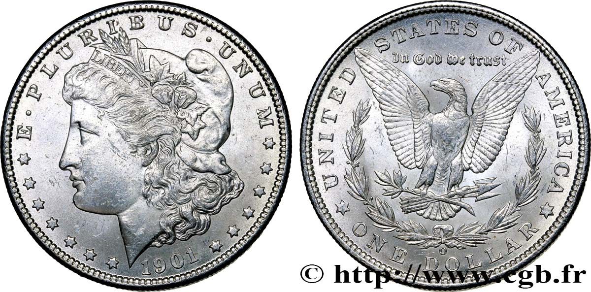 ÉTATS-UNIS D AMÉRIQUE 1 Dollar Morgan 1901 Nouvelle-Orléans - O SPL 