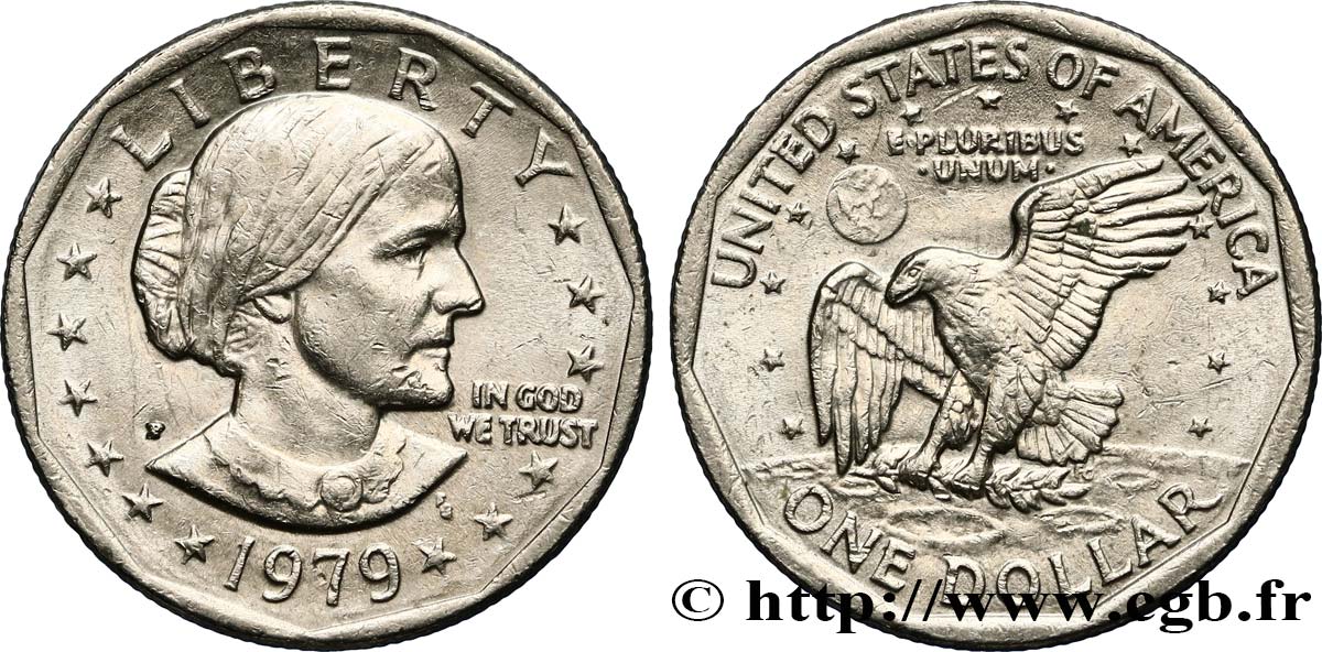 UNITED STATES OF AMERICA 1 Dollar Susan B. Anthony  1979 Philadelphie - P AU 