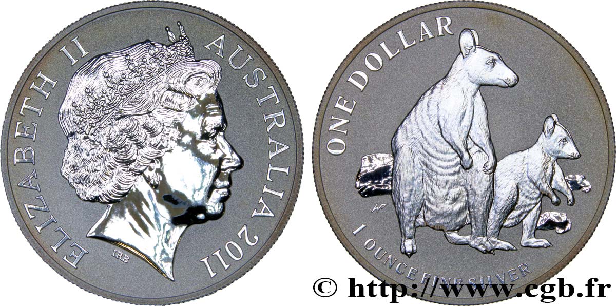 AUSTRALIE 1 Dollar Kangourou 2011  SPL 
