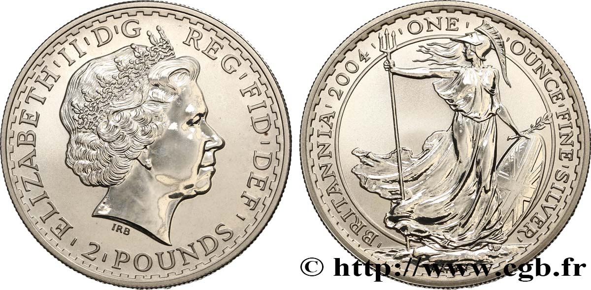 ROYAUME-UNI 2 Pounds Britannia 2002  SPL 