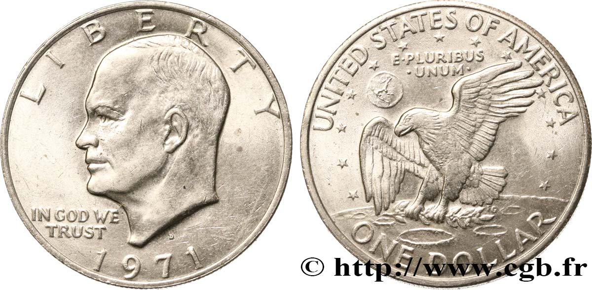 STATI UNITI D AMERICA 1 Dollar Eisenhower  1971 Denver SPL 