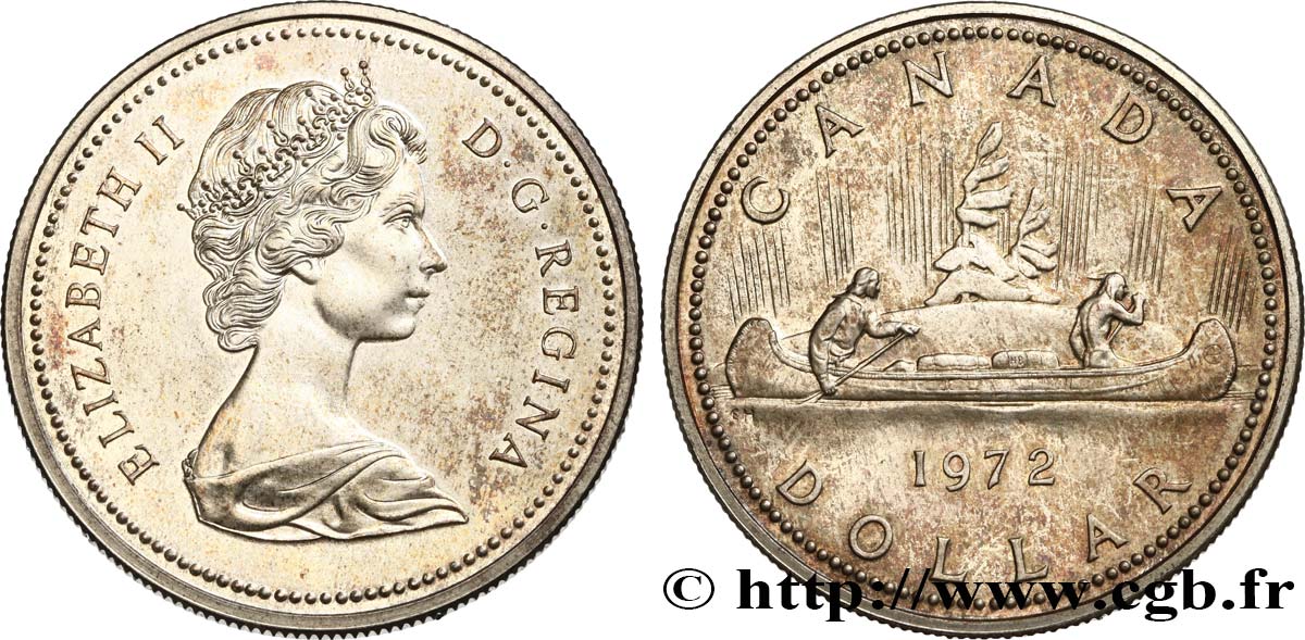 CANADA 1 Dollar Proof Elisabeth II 1972  SPL 
