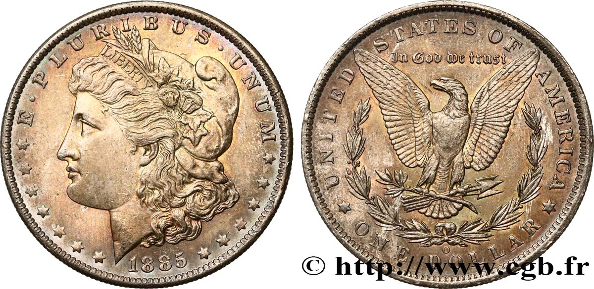 ÉTATS-UNIS D AMÉRIQUE 1 Dollar Morgan 1885 Nouvelle-Orléans MS 