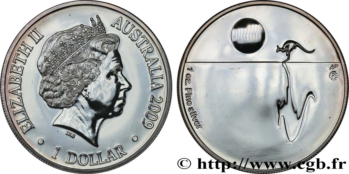 AUSTRALIE 1 Dollar Kangourou 2009  SPL 