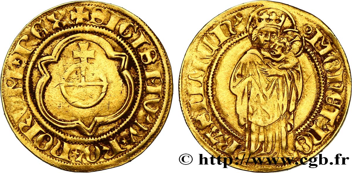 SWITZERLAND - IMPERIAL CITY OF BASEL - SIGISMOND 1st Gulden n.d. Bâle BC+/MBC 
