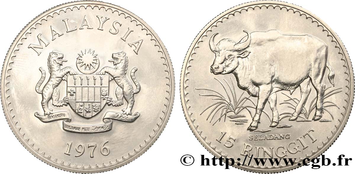 MALAYSIA 15 Ringgit 1976 MS