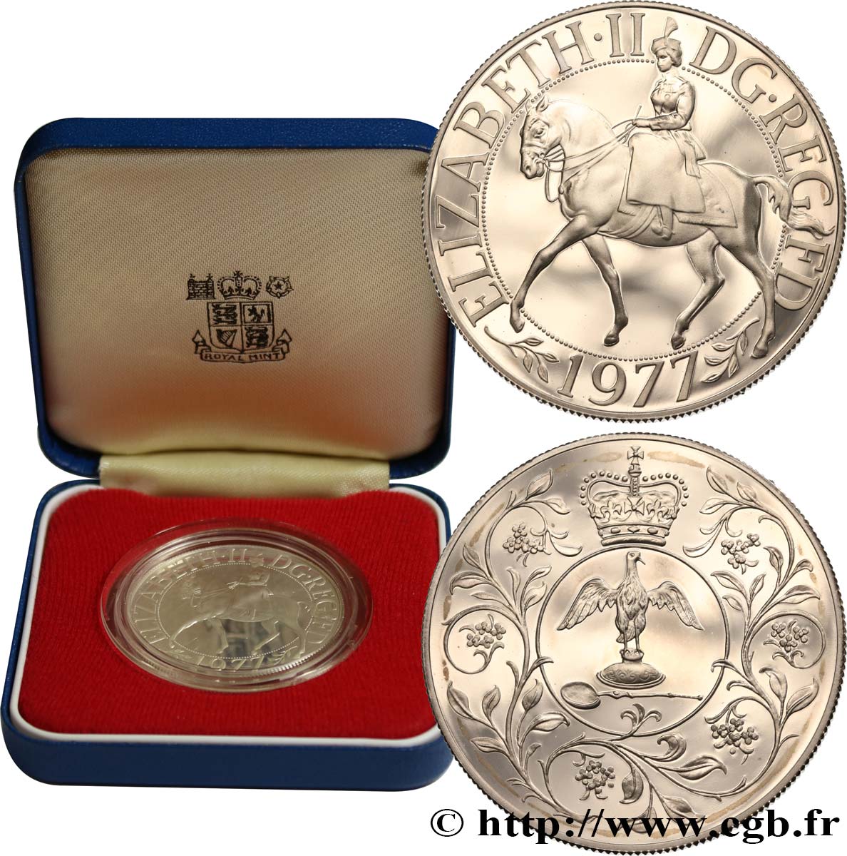 UNITED KINGDOM 25 New Pence jubilé d’argent d’Elisabeth II Proof argent 1977  MS 