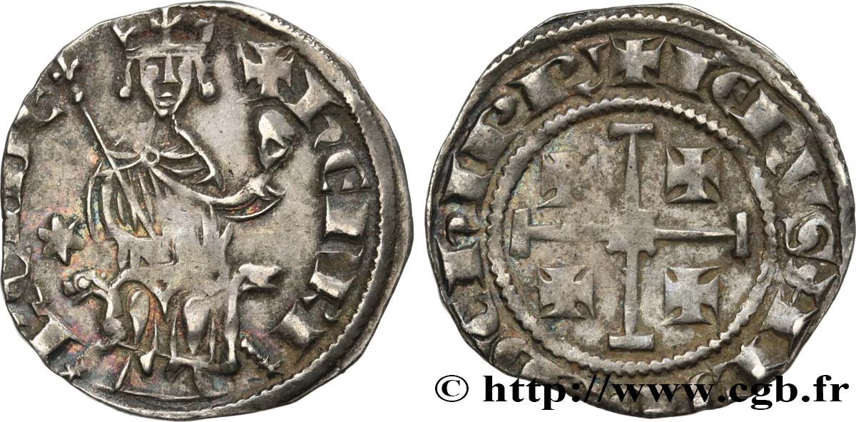 CHYPRE - ROYAUME DE CHYPRE - HENRI II. Second Règne Gros n.d. Nicosie TTB 