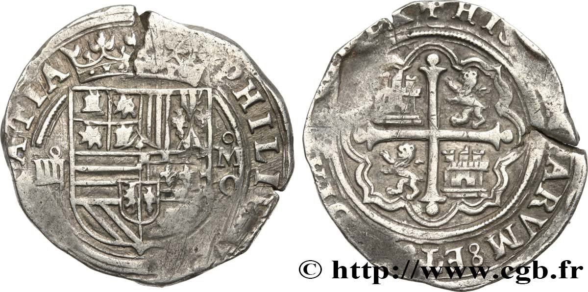 MEXICO 4 Reales Philippe II n.d. Mexique XF 
