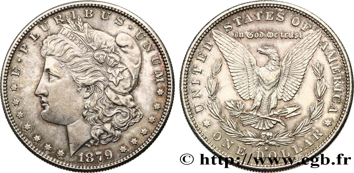 UNITED STATES OF AMERICA 1 Dollar Morgan 1879 San Francisco MS 