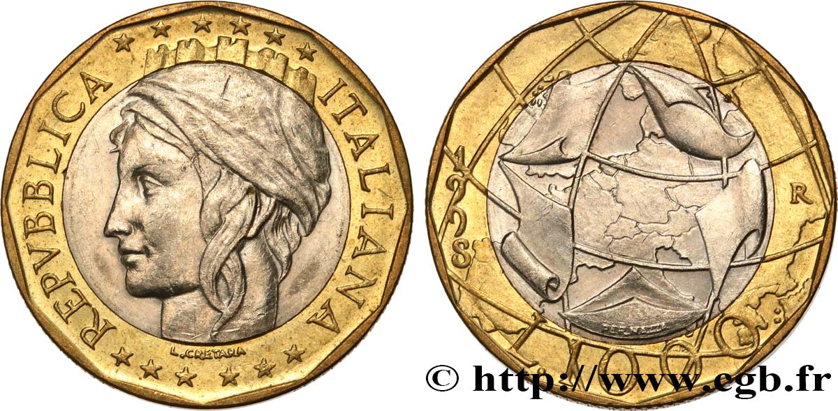 ITALIE 1000 Lire Union Européenne 1998 Rome - R SPL