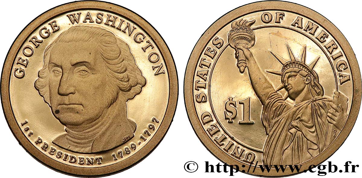 ESTADOS UNIDOS DE AMÉRICA 1 Dollar Georges Washington - Proof 2007 San Francisco SC