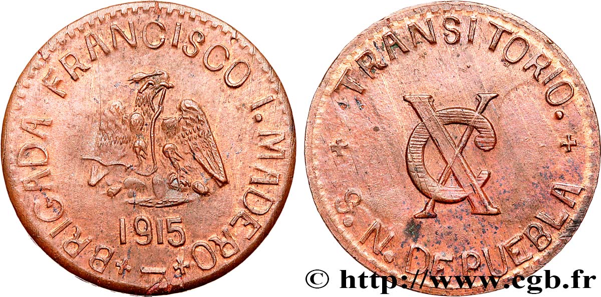 MEXICO 10 Centavos 1915  MS 
