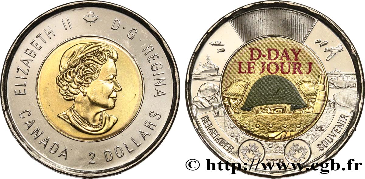 CANADA 2 Dollars Le Jour J 2019  MS 