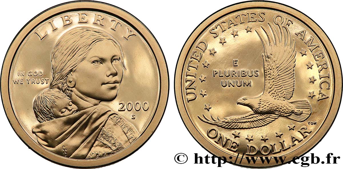 VEREINIGTE STAATEN VON AMERIKA 1 Dollar Sacagawea - Proof 2000 San Francisco fST