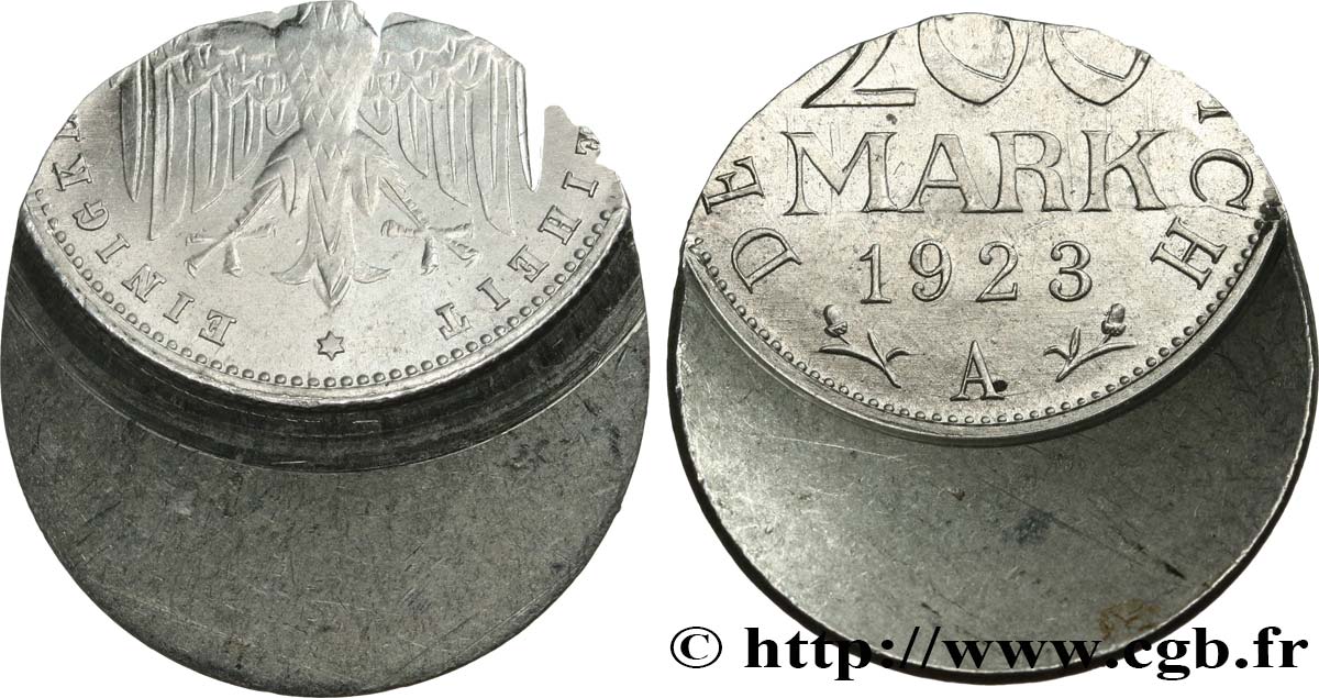 DEUTSCHLAND 200 Mark “casquette” 1923 Berlin fST 