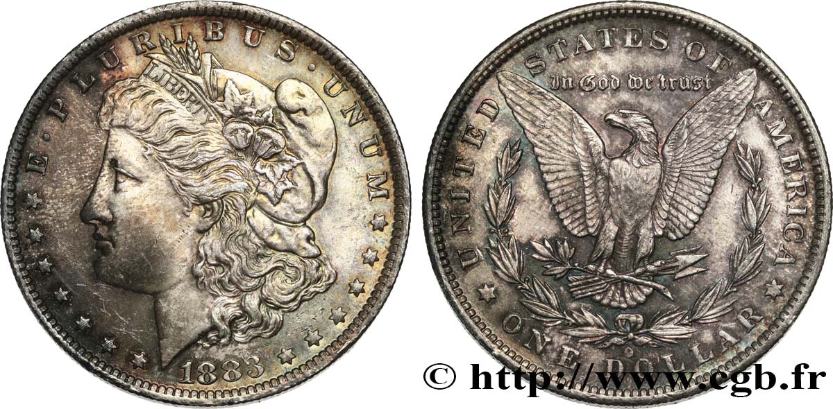 ÉTATS-UNIS D AMÉRIQUE 1 Dollar Morgan 1883 Nouvelle-Orléans SPL/
 